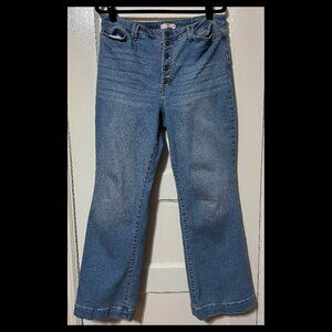 Mason & Belle Womens High Rise Buttonfly Wide Leg Denim Jeans Size 14/32 EUC